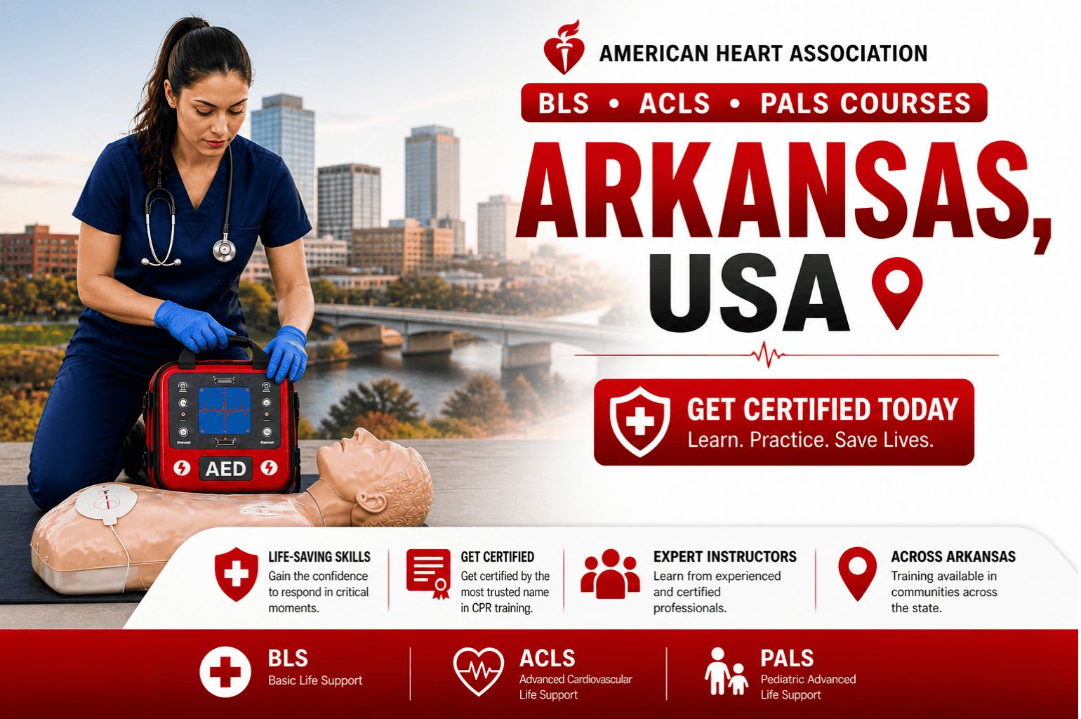 CPR BLS, ACLS & PALS Courses in Arkansas
