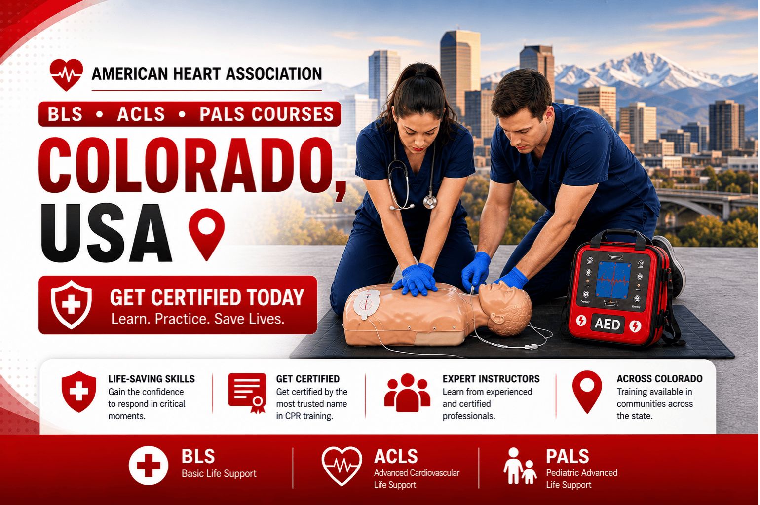 CPR BLS, ACLS & PALS Courses in Colorado