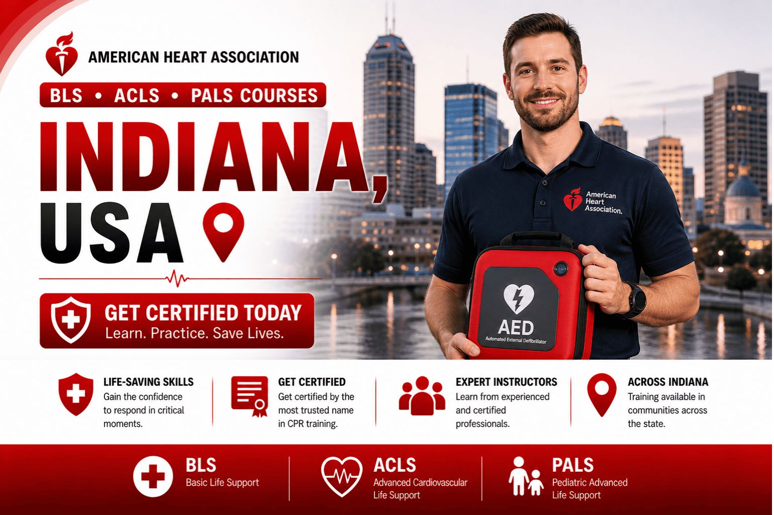 BLS, ACLS & PALS Courses in Indiana