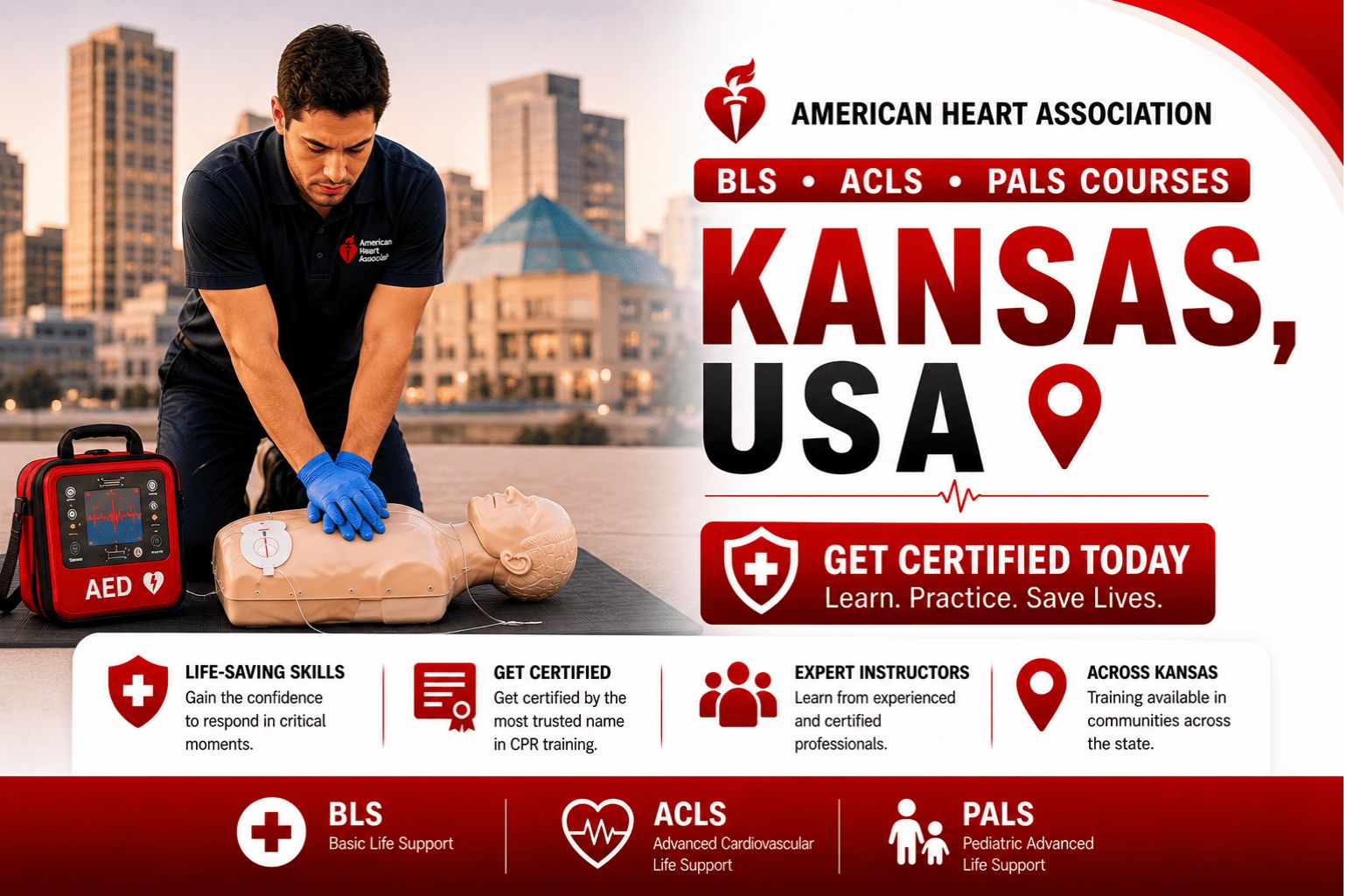 BLS, ACLS & PALS Courses in Kansas