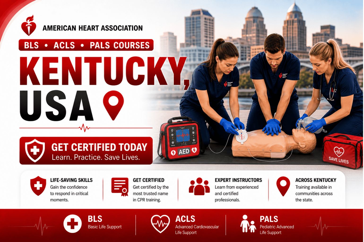 BLS, ACLS & PALS Courses in Kentucky