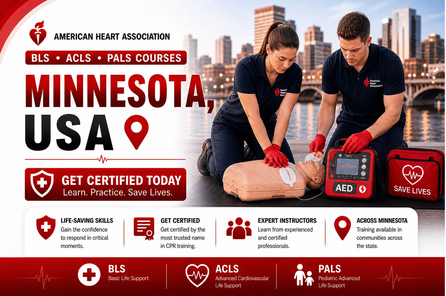 CPR BLS, ACLS & PALS Courses in Minnesota