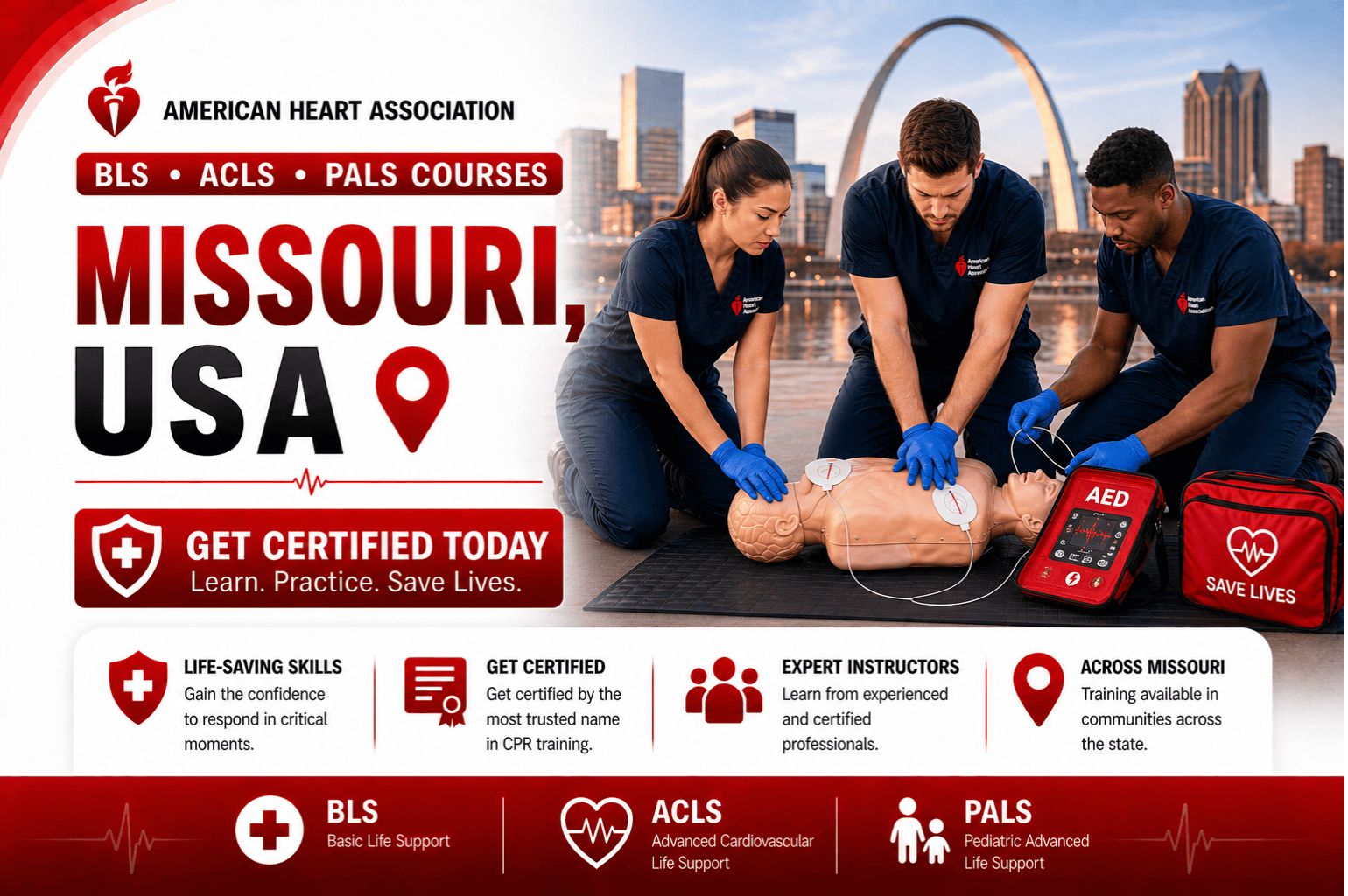 CPR BLS, ACLS & PALS Courses in Missouri