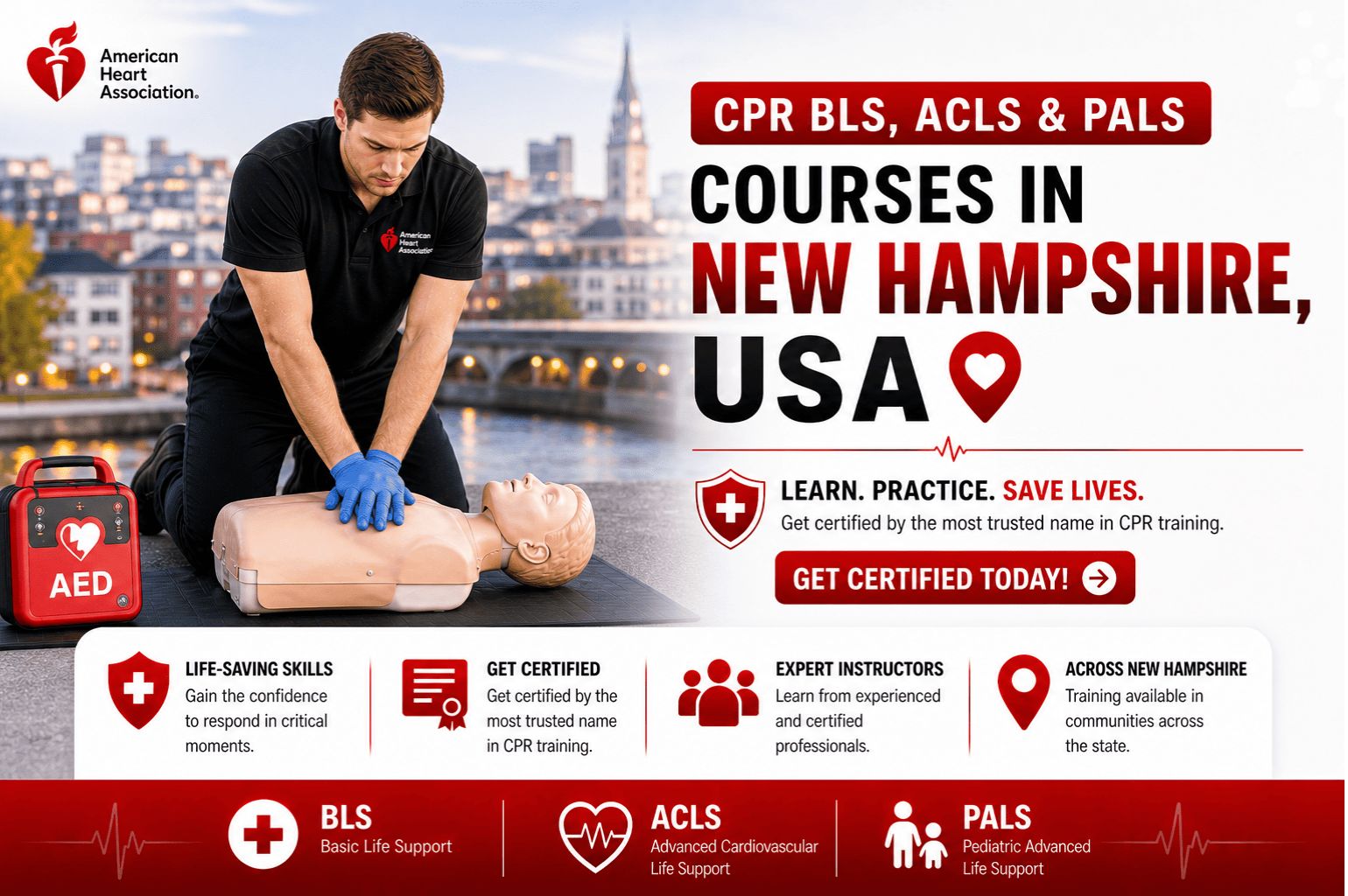 BLS, ACLS & PALS Courses in New Hampshire