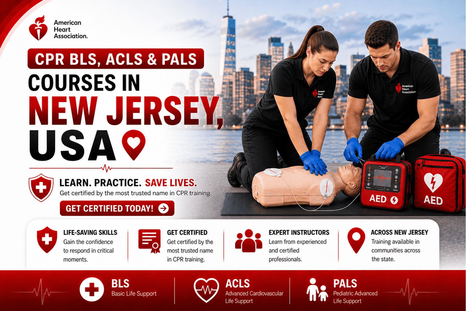 BLS, ACLS & PALS Courses in New Jersey