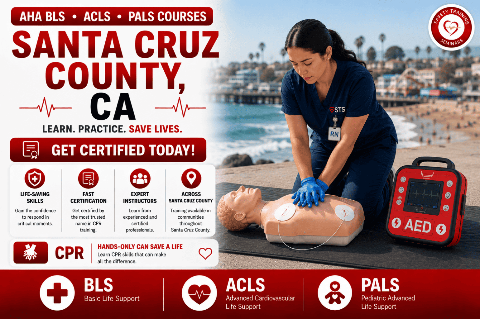 CPR, ACLS & PALS Course in Santa Cruz County