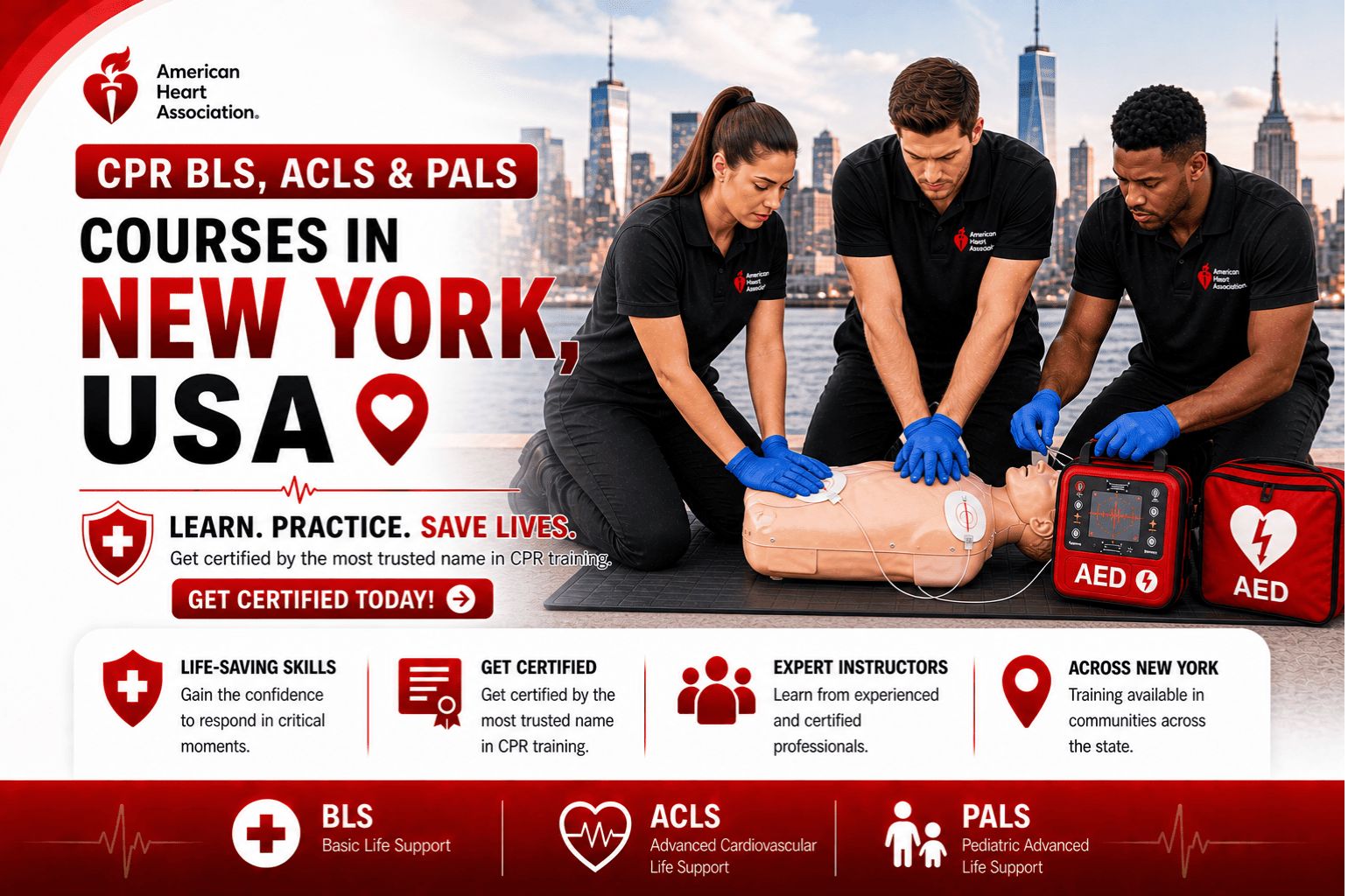 CPR BLS, ACLS & PALS Courses in New York