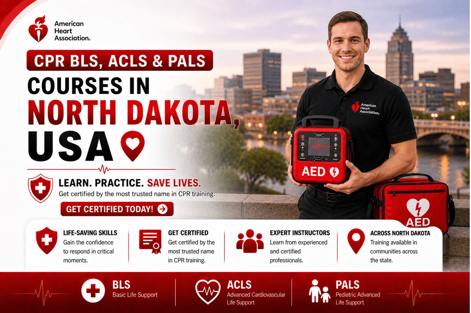CPR BLS, ACLS & PALS Courses in North Dakota