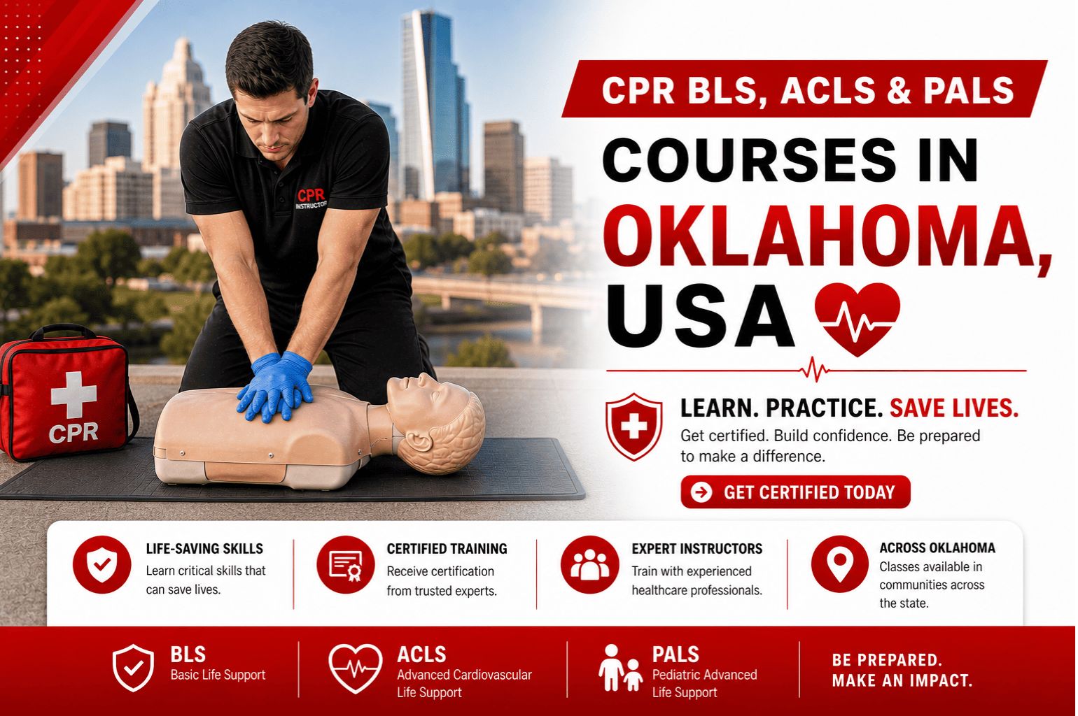 CPR BLS, ACLS & PALS Courses in Oklahoma
