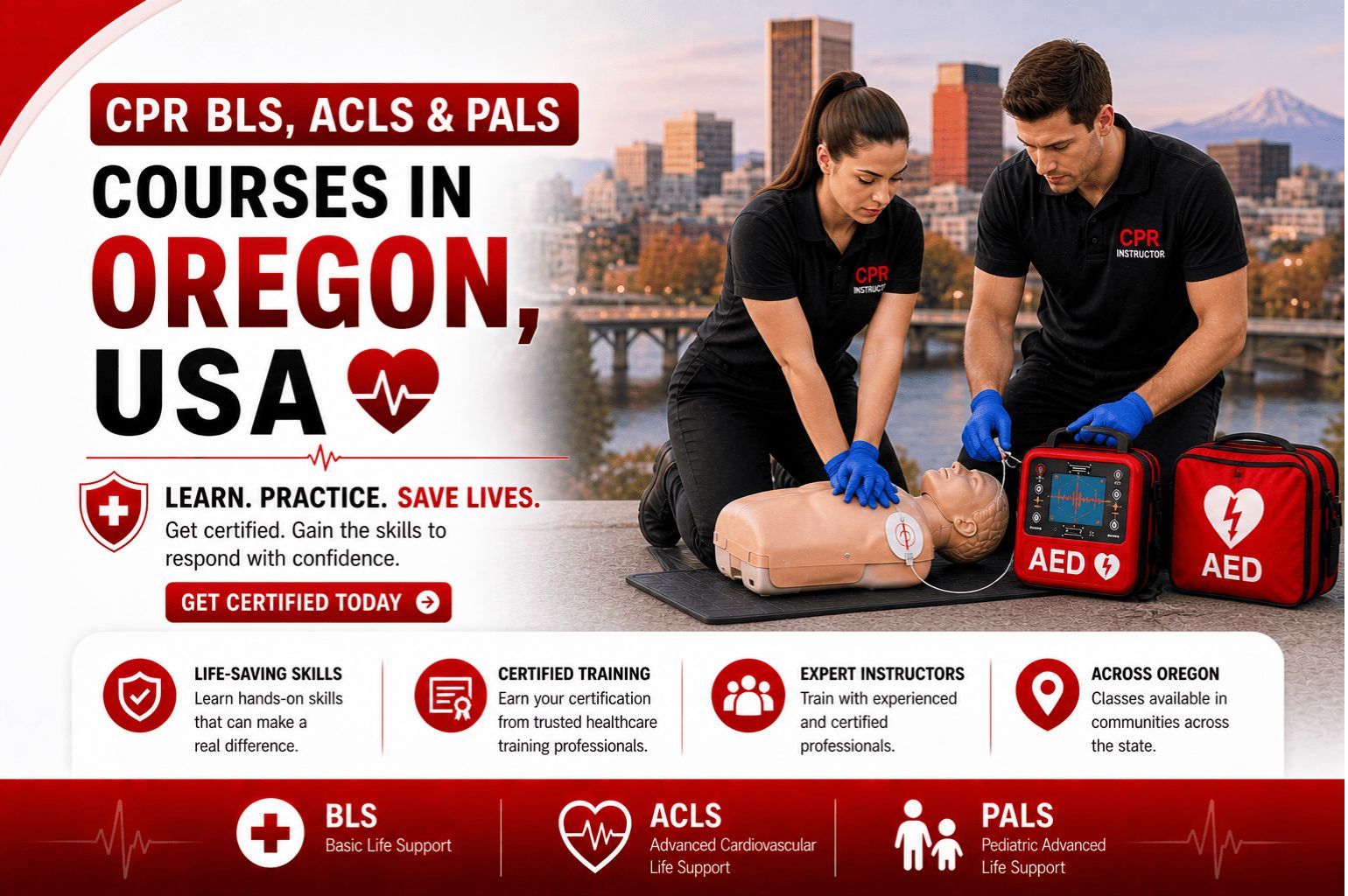 CPR BLS, ACLS & PALS Courses in Oregon
