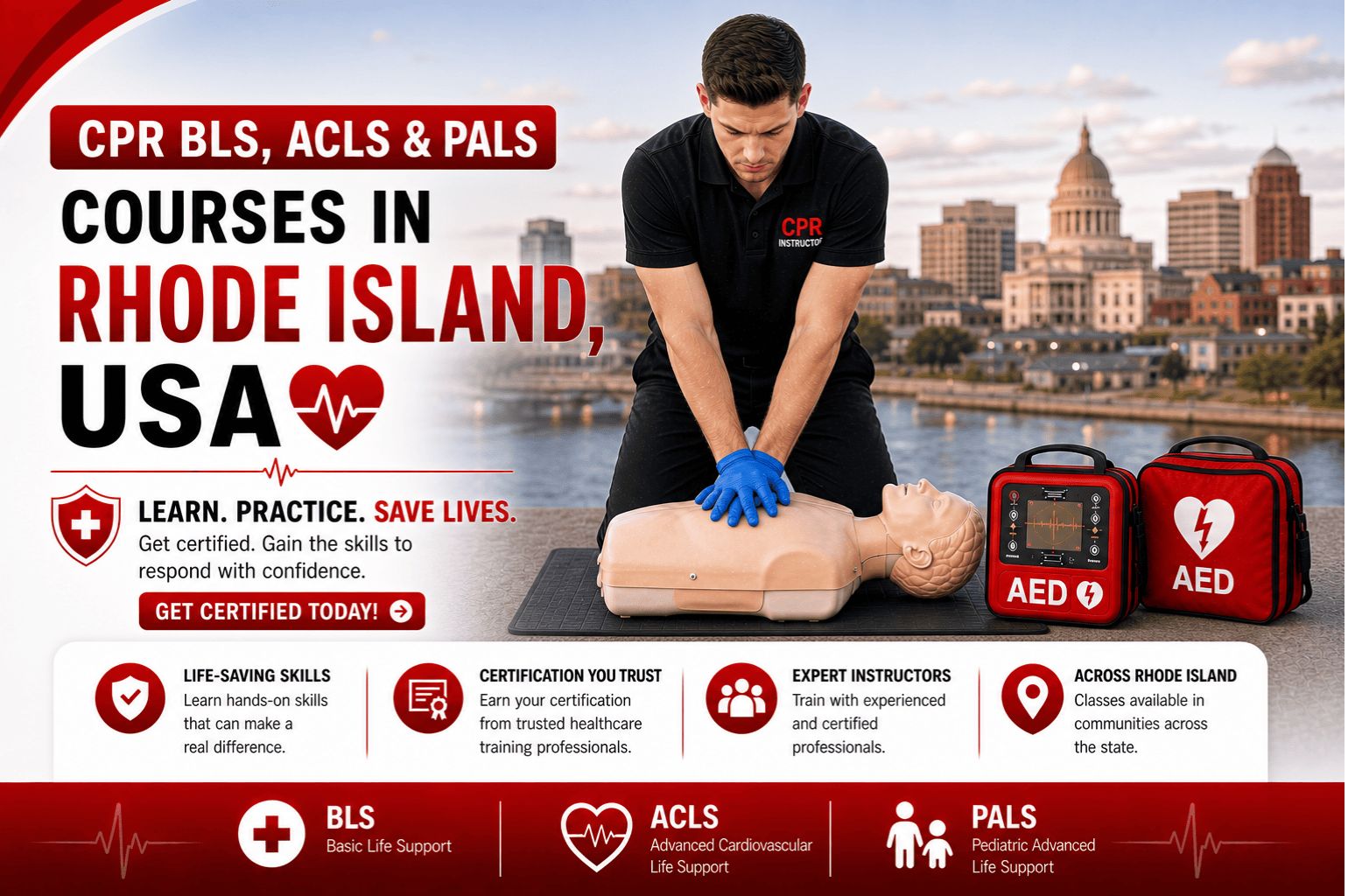 CPR BLS, ACLS & PALS Courses in Rhode Island