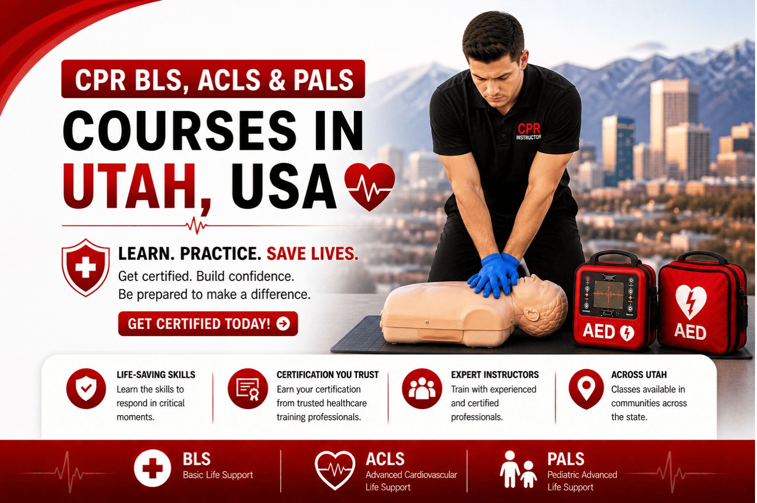 CPR BLS, ACLS & PALS Courses in Utah