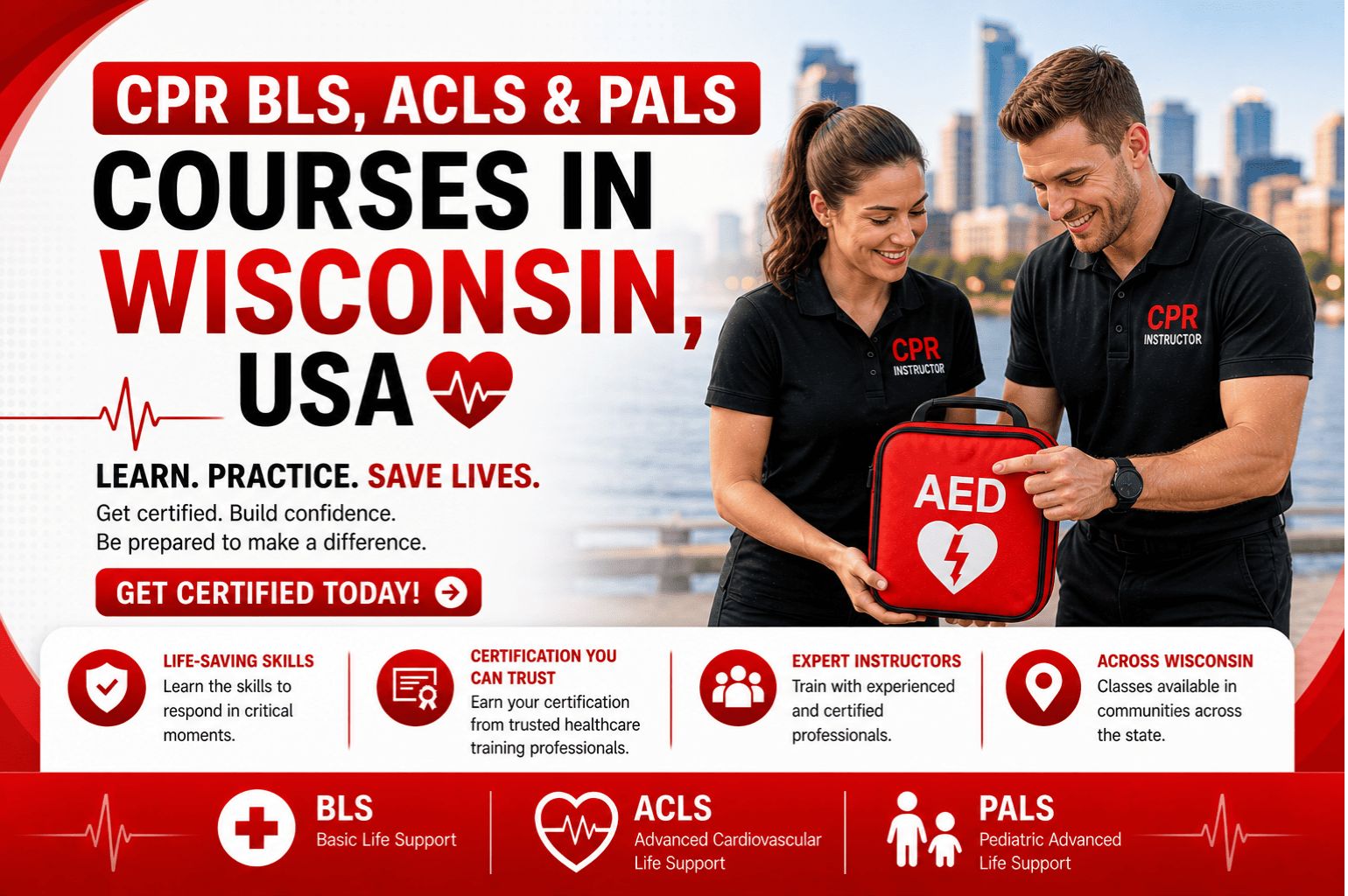CPR BLS, ACLS & PALS Courses in Wisconsin