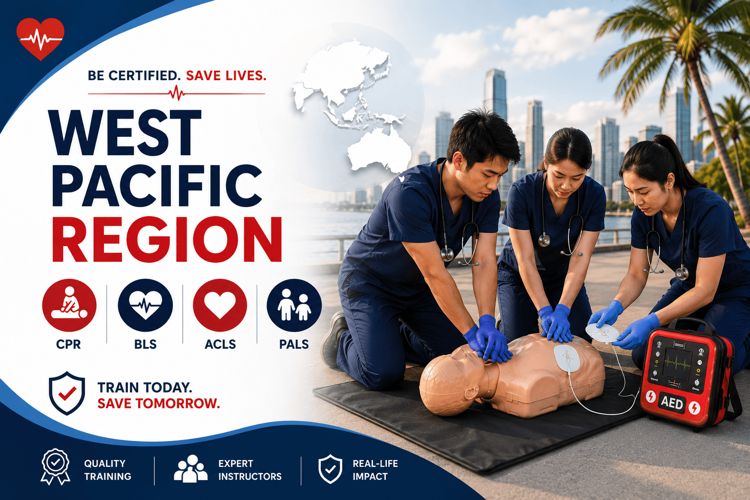 CPR, BLS, ACLS & PALS Training in West & Pacific USA