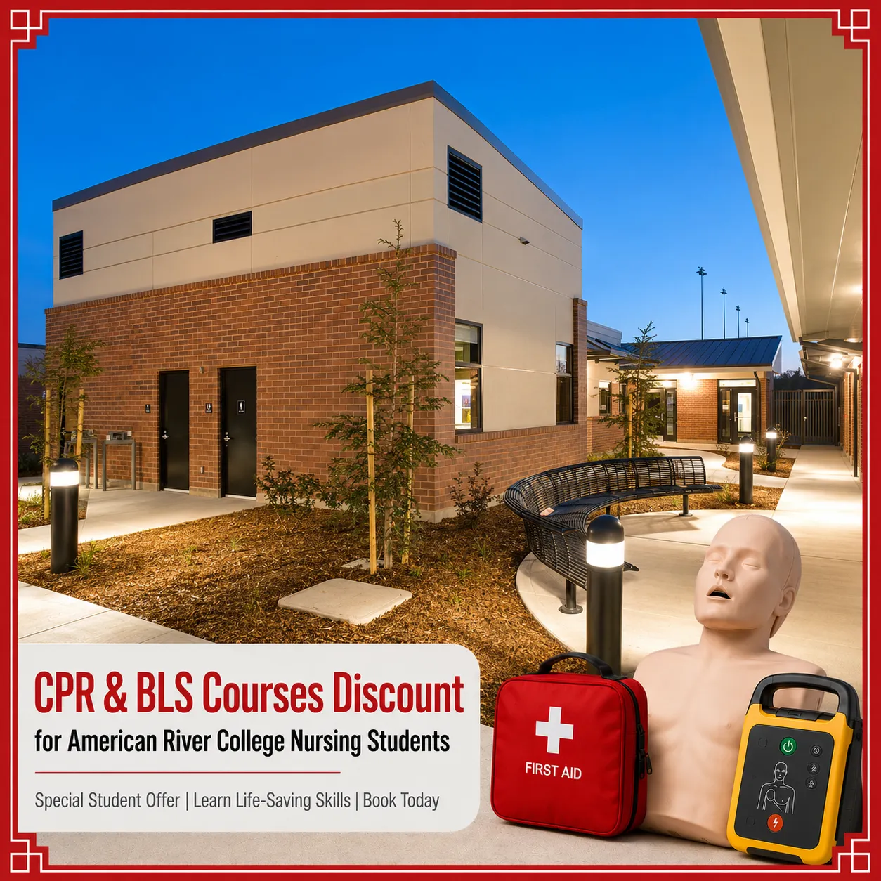 American River College Nursing Students Save $25 on CPR, BLS, ACLS & PALS Courses