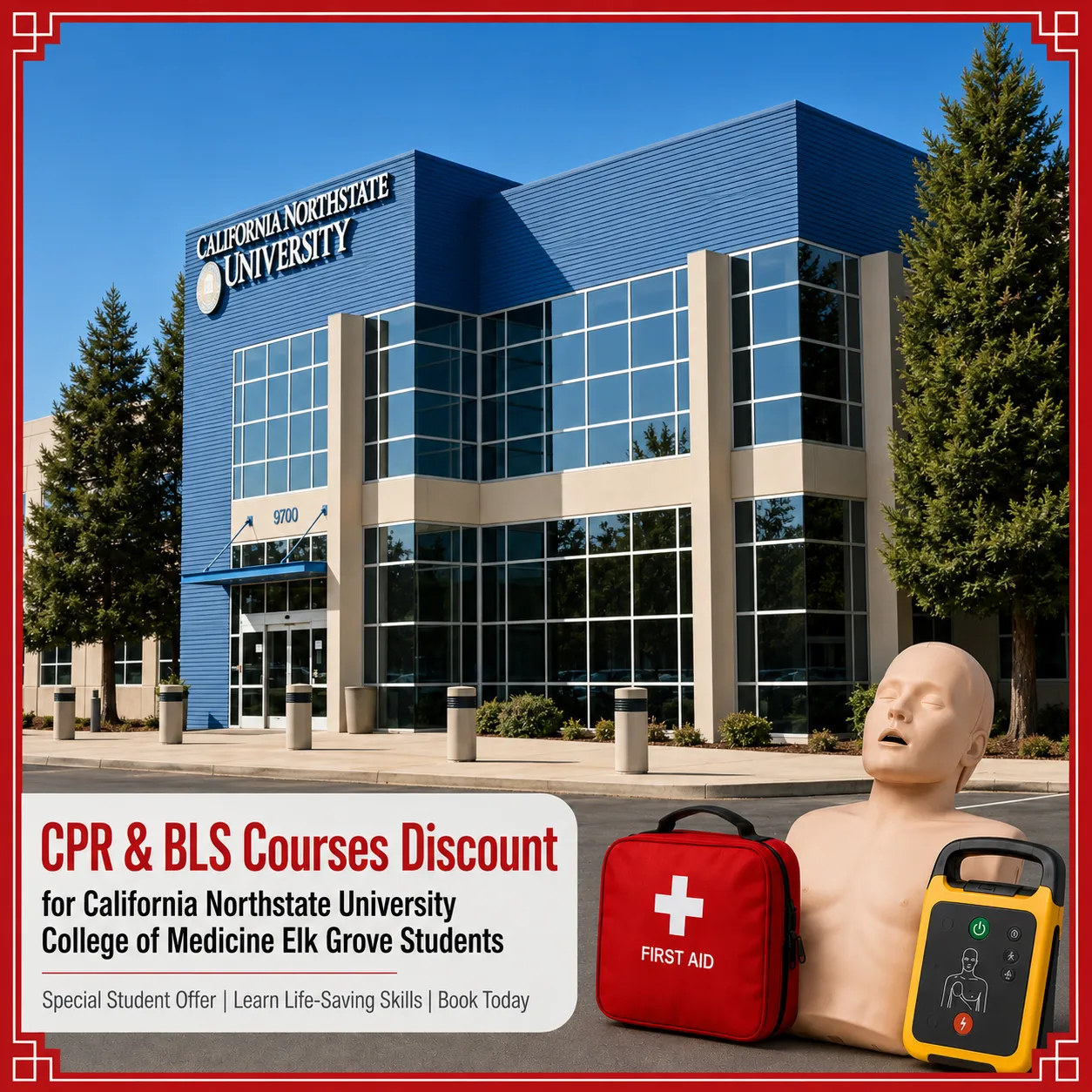 California Northstate University College of Medicine Elk Grove Students Save $25 on CPR, BLS, ACLS & PALS Courses