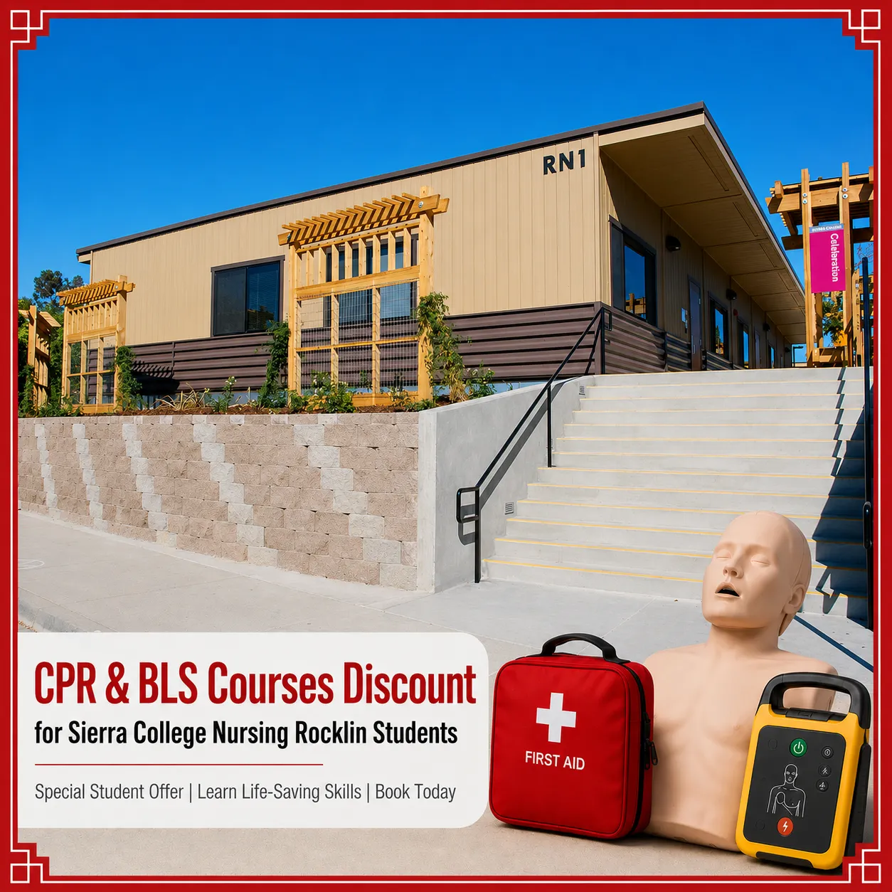 Sierra College Nursing Rocklin Students Save $25 on CPR, BLS, ACLS & PALS Courses