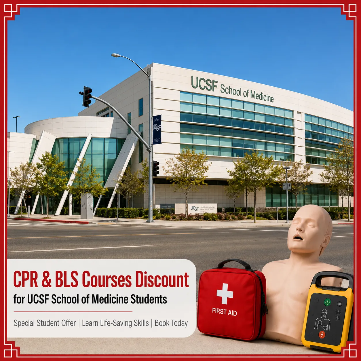UCSF School of Medicine Students Save $25 on CPR, BLS, ACLS & PALS Courses