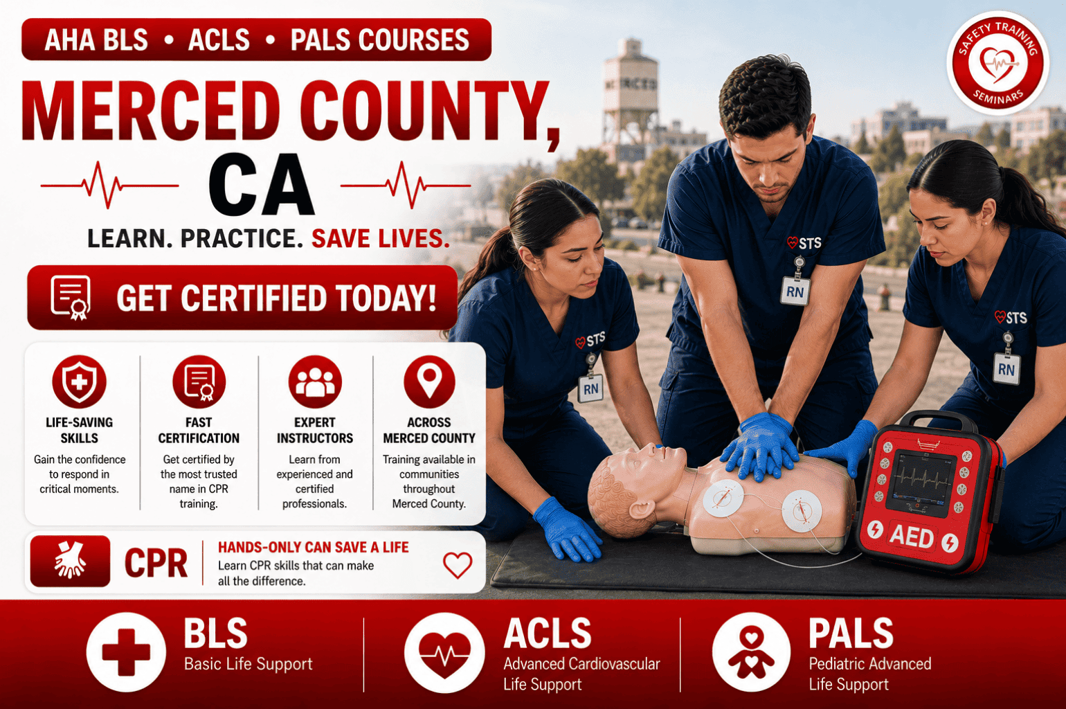 Merced County CPR BLS , ACLS PALS Certification