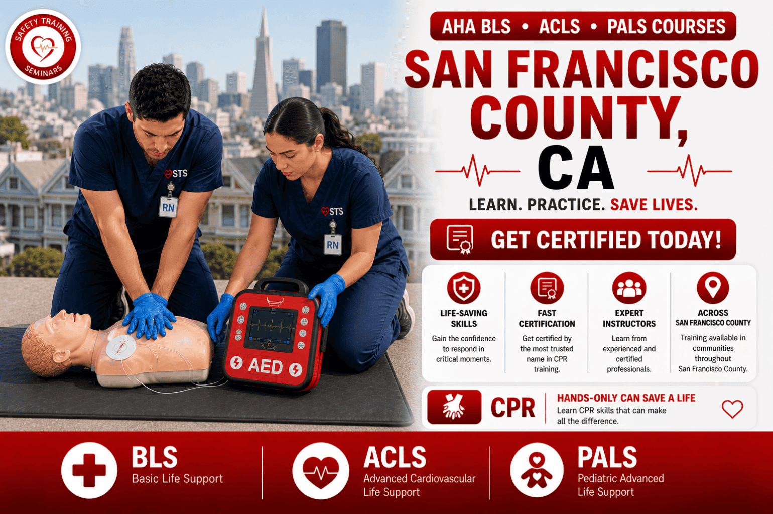 San Francisco CPR BLS, ACLS & PALS Courses