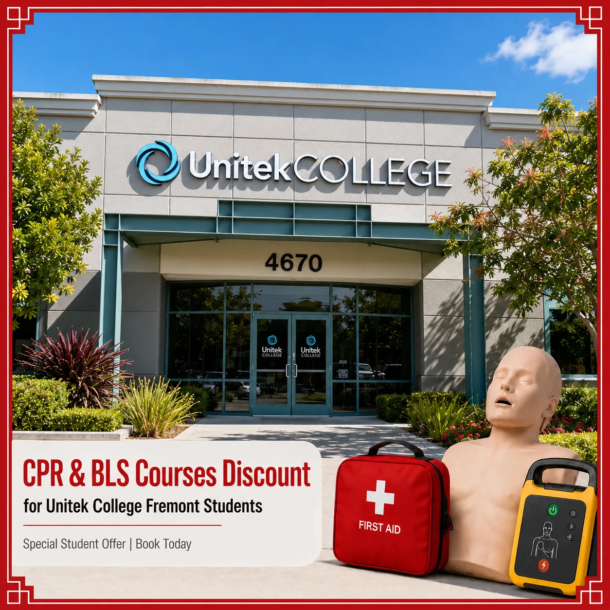 Unitek College CPR course discount