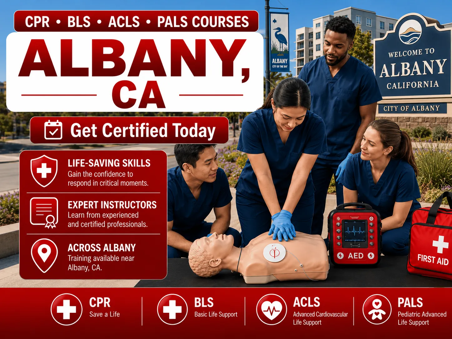 albany ca cpr bls classes