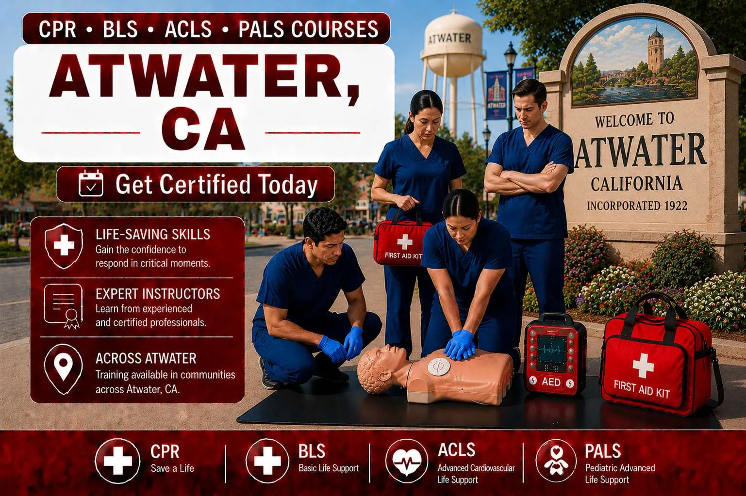 cpr bls classes in atwater ca