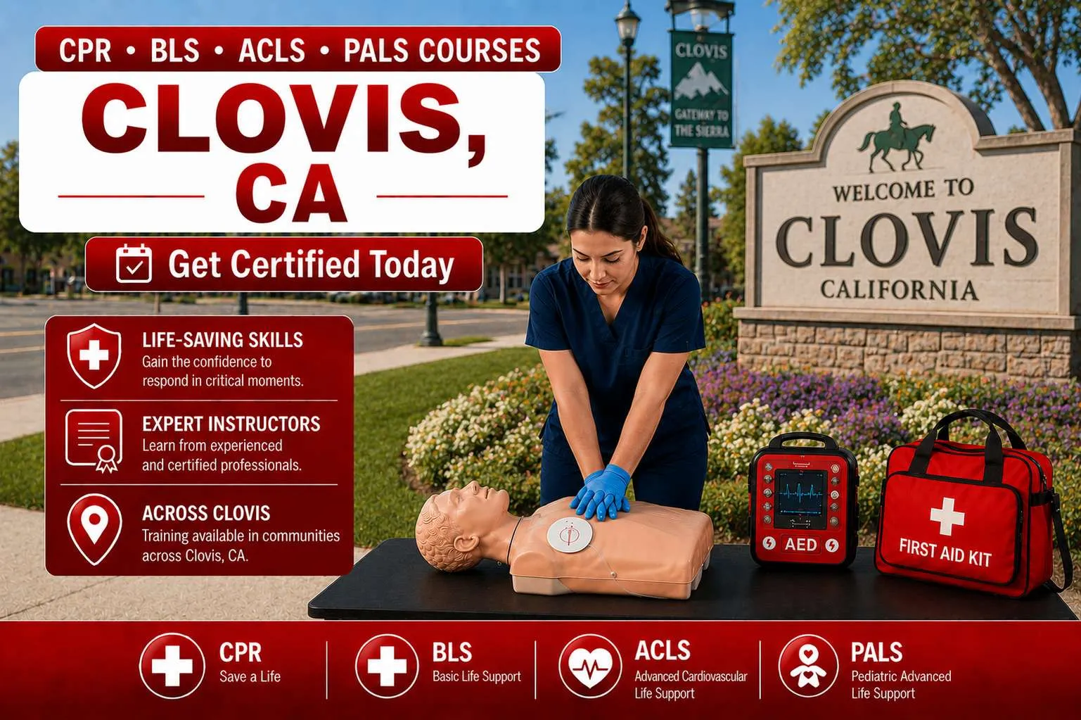 cpr bls classes in clovis ca