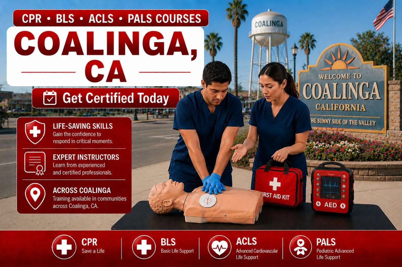 cpr bls classes in coalinga ca