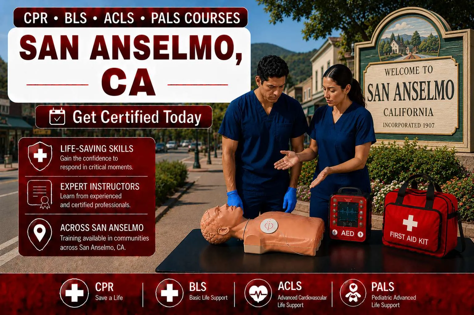cpr bls classes in san anselmo ca