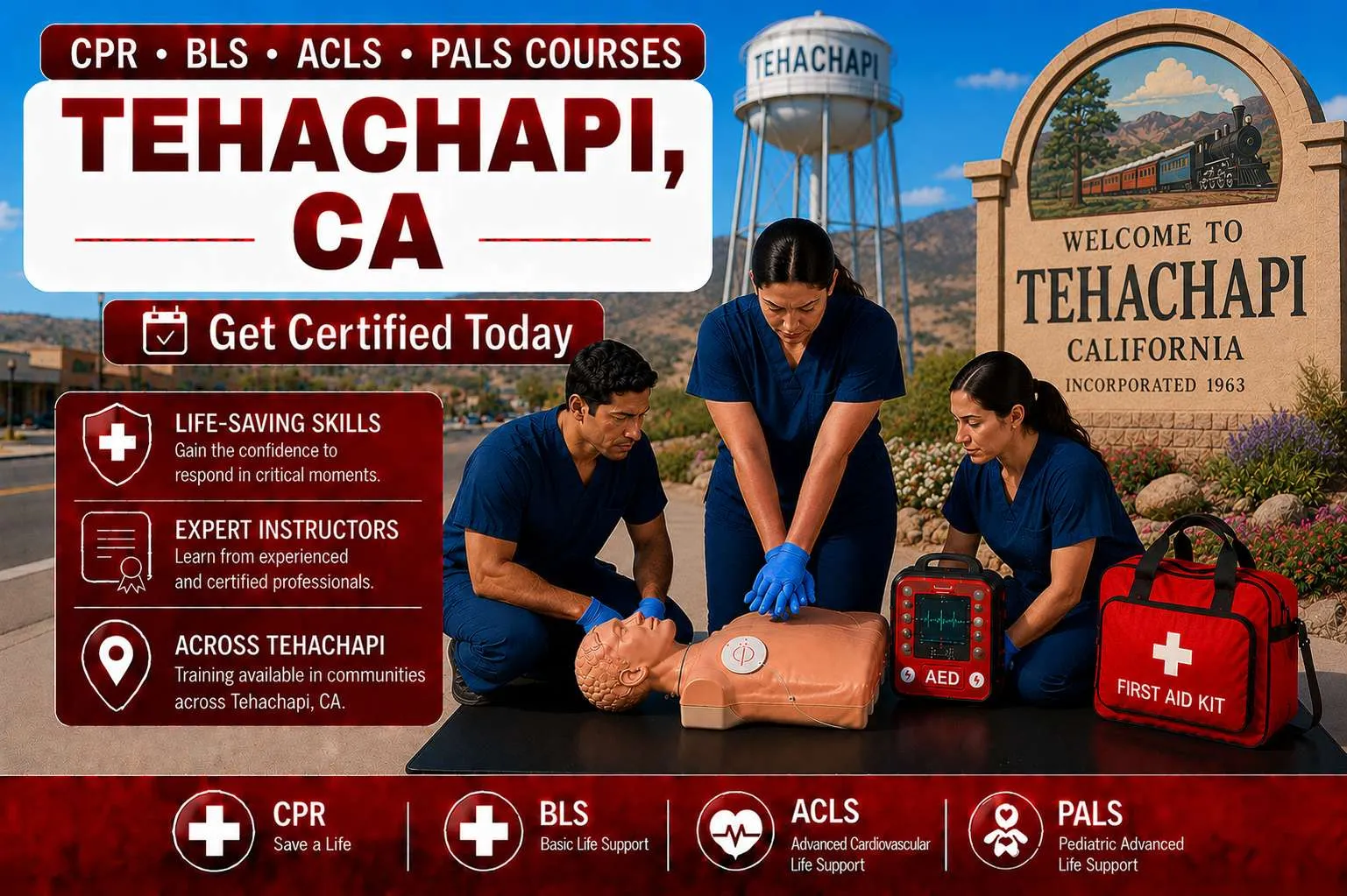 cpr bls classes in tehachapi ca