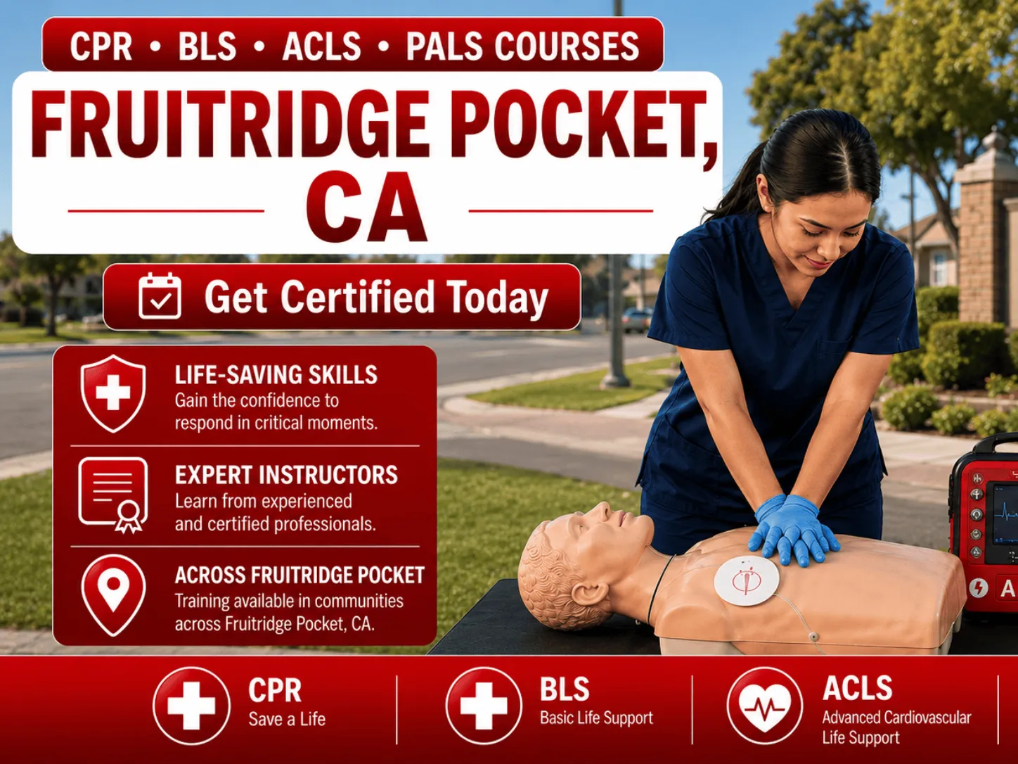 cpr bls courses in fruitridge pocket ca