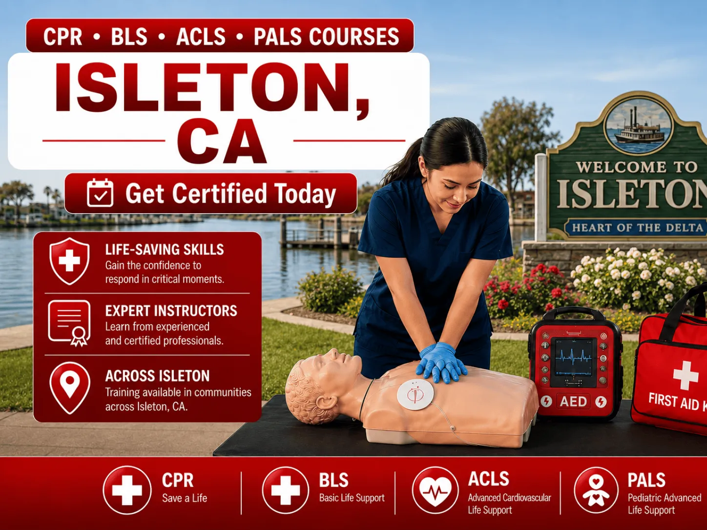 cpr bls courses in isleton ca