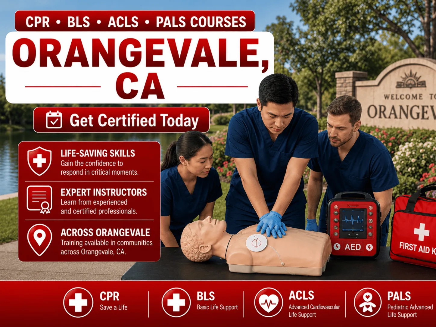 cpr bls courses in orangevale ca
