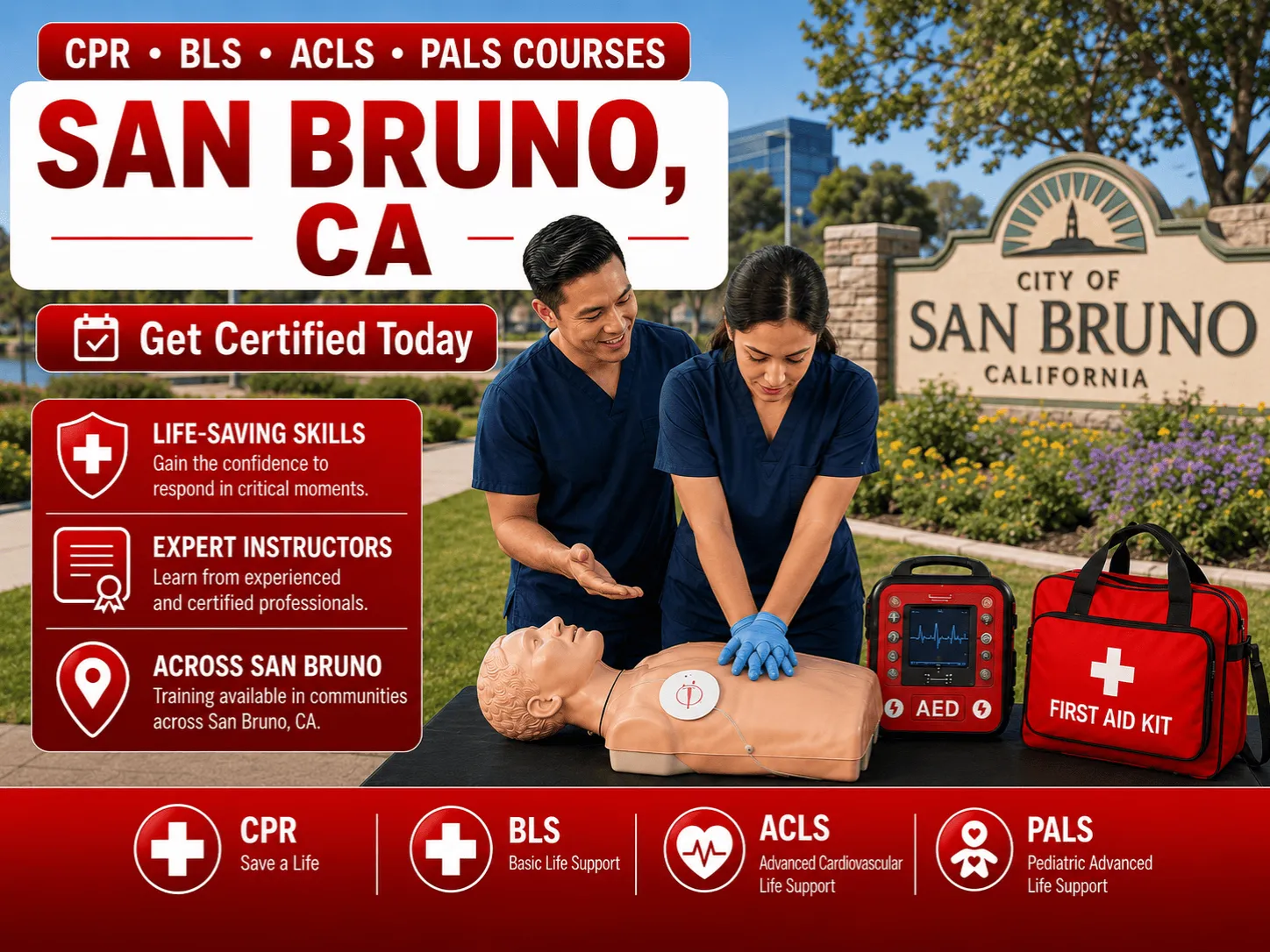 cpr bls courses in san bruno ca