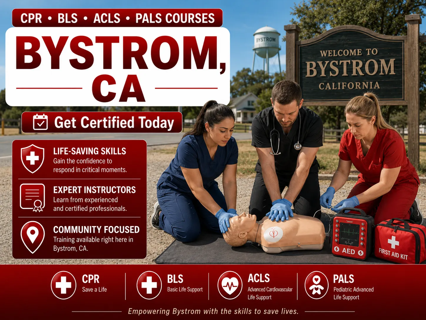 Bystrom, CA CPR, BLS, ACLS and PALS Training