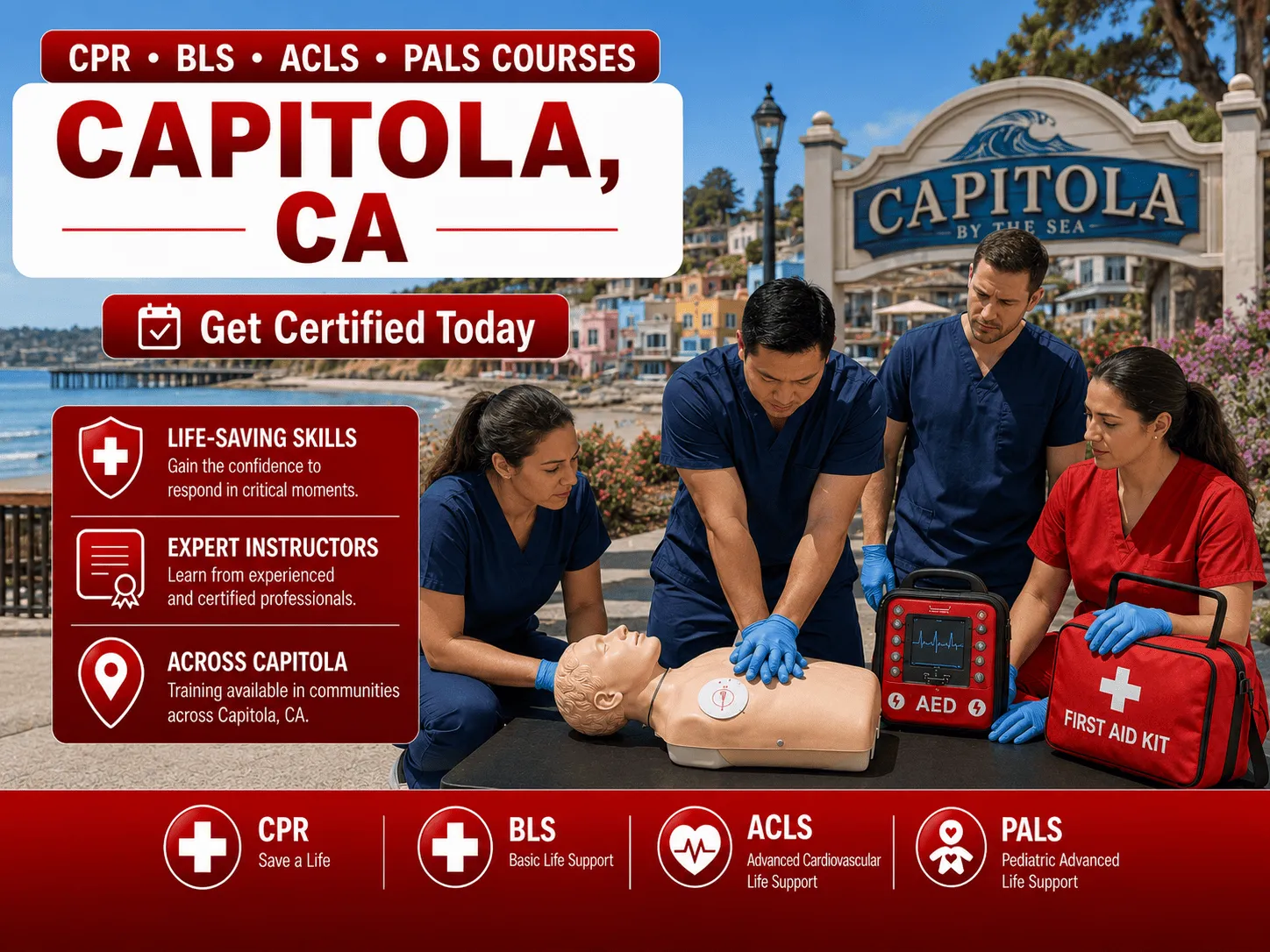 CPR, BLS, ACLS & PALS Certification Courses Near Capitola, CA