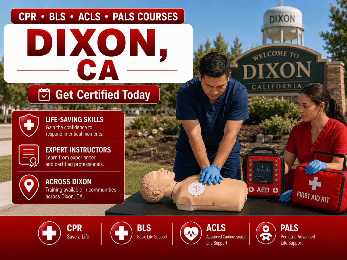 cpr bls certification courses in dixon ca