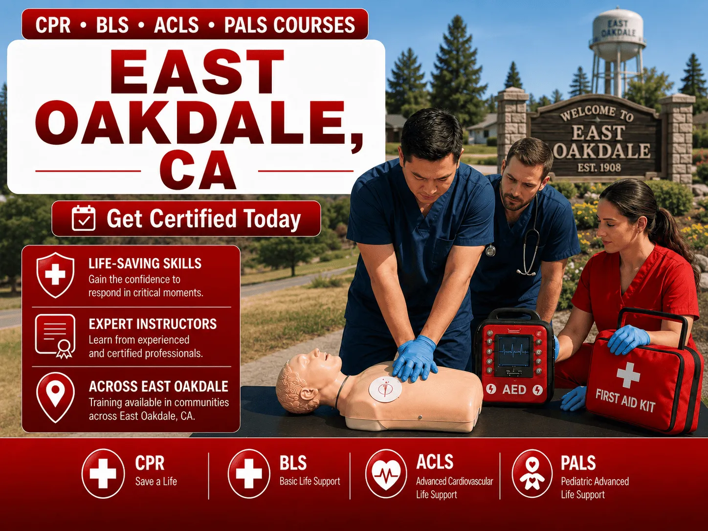 cpr bls certification courses in east oakdale ca