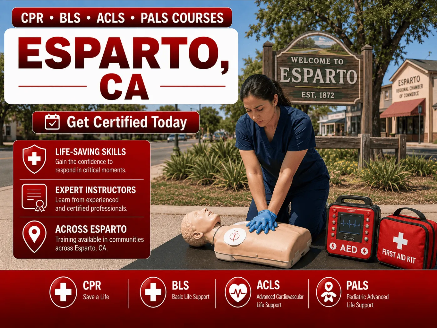 cpr bls certification courses in esparto ca