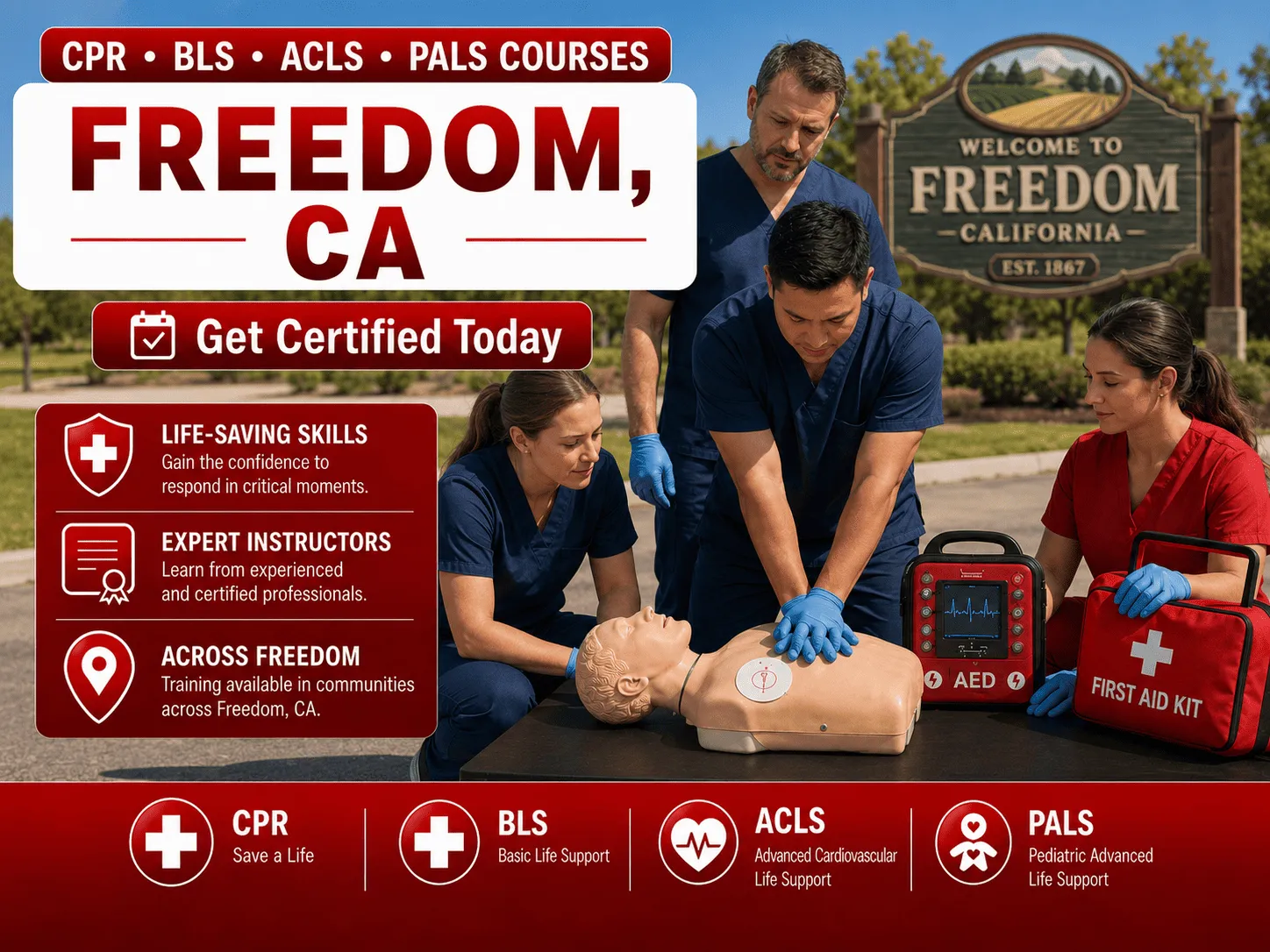 cpr bls certification courses in freedom ca