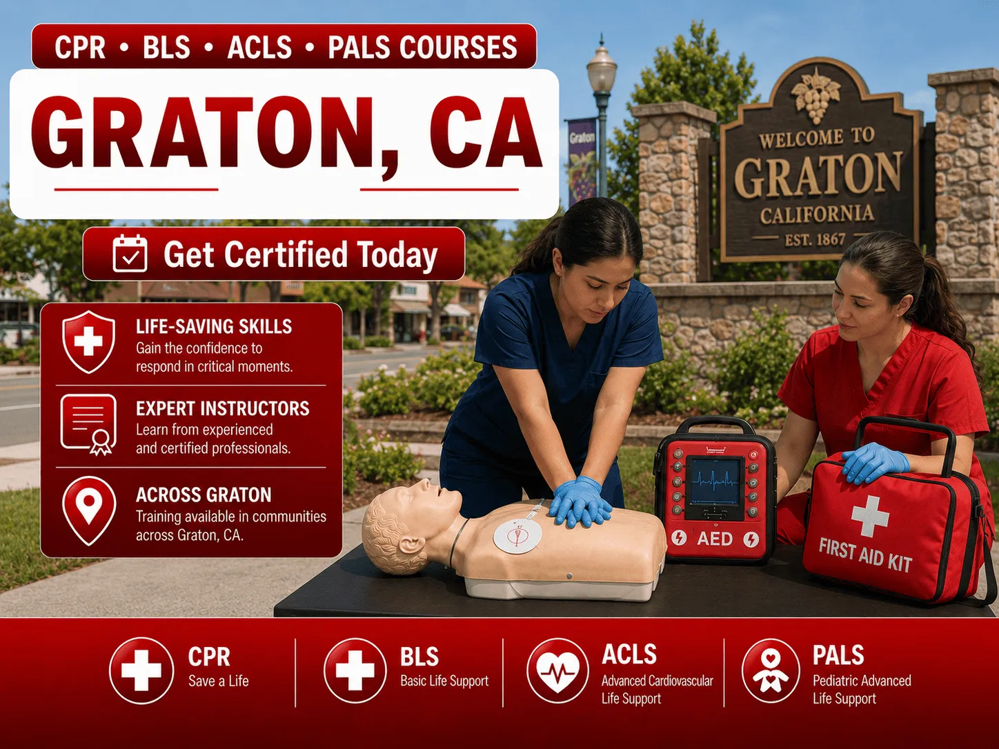 cpr bls certification courses in graton ca