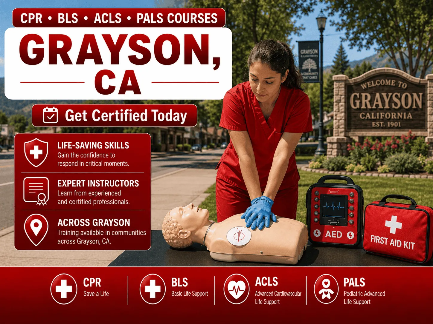 cpr bls certification courses in grayson ca
