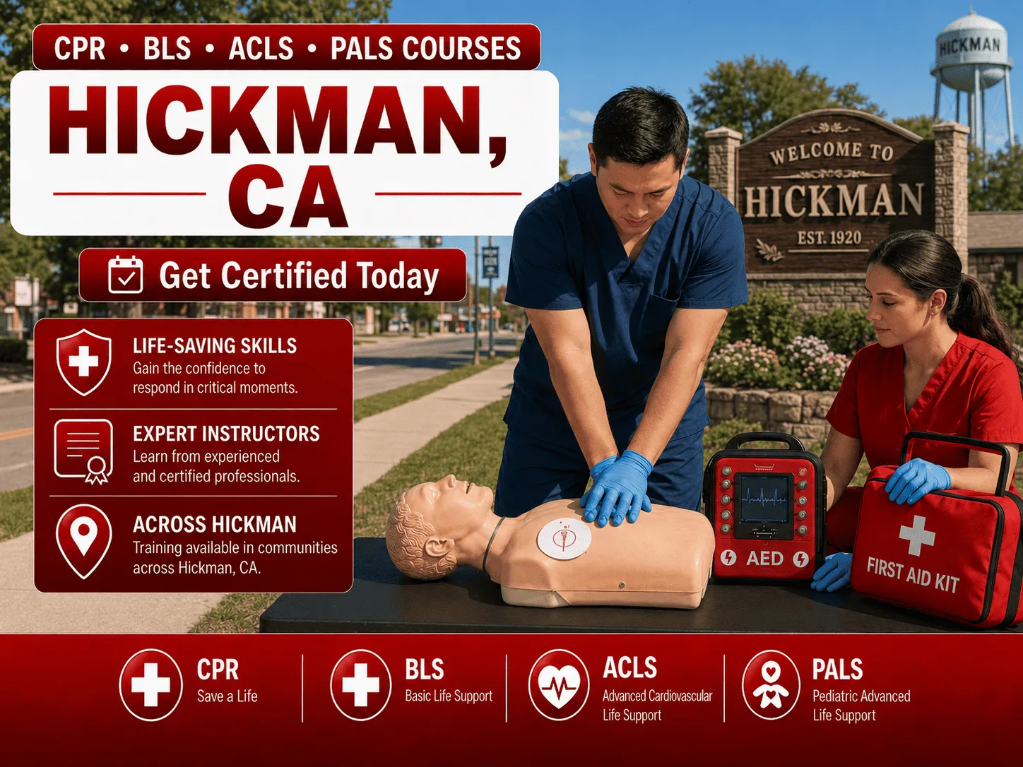 cpr bls certification courses in hickman ca