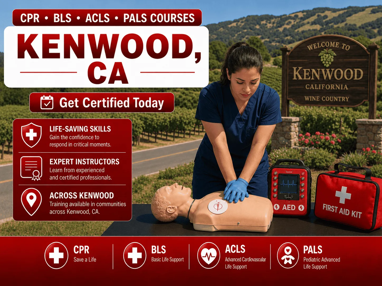 cpr bls certification courses in kenwood ca