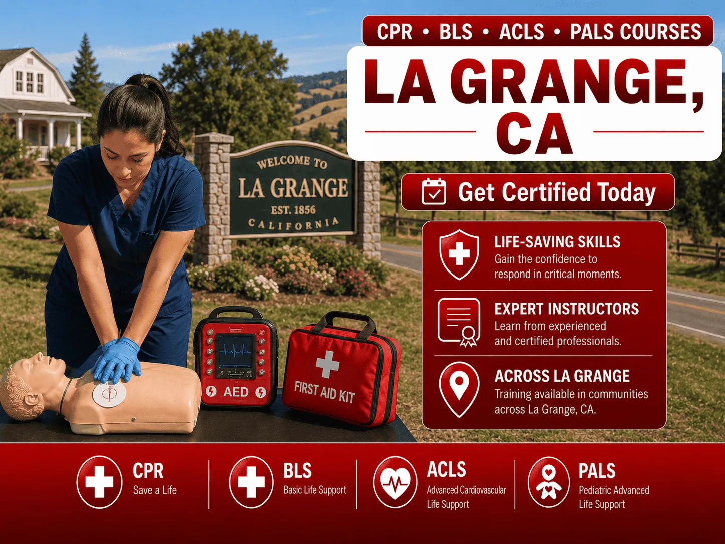 cpr bls certification courses in la grange ca