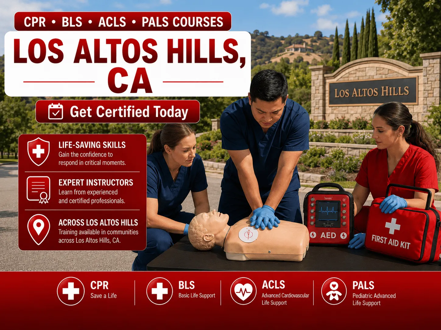 cpr bls certification courses in los altos hills ca