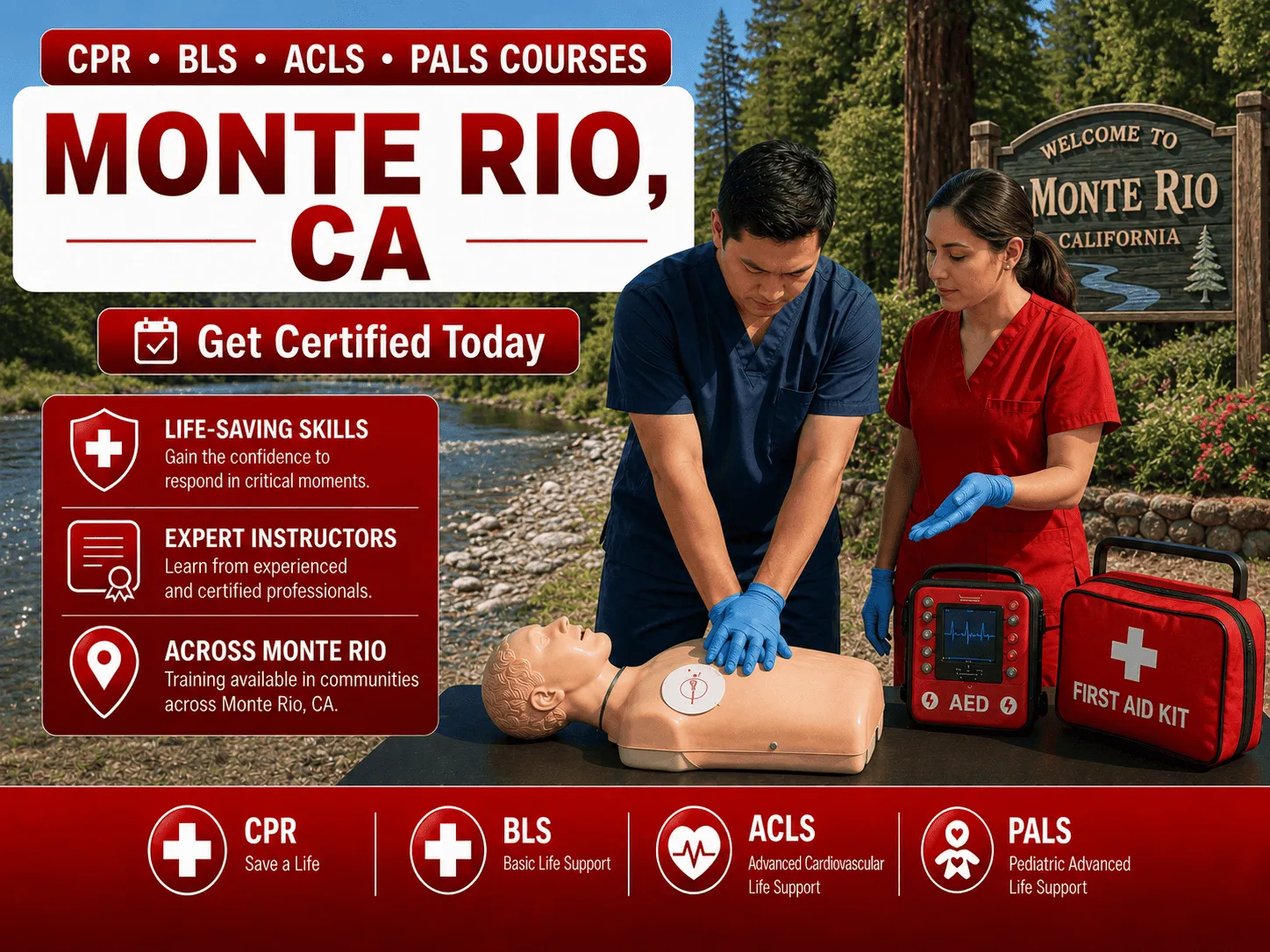 cpr bls certification courses in monte rio ca