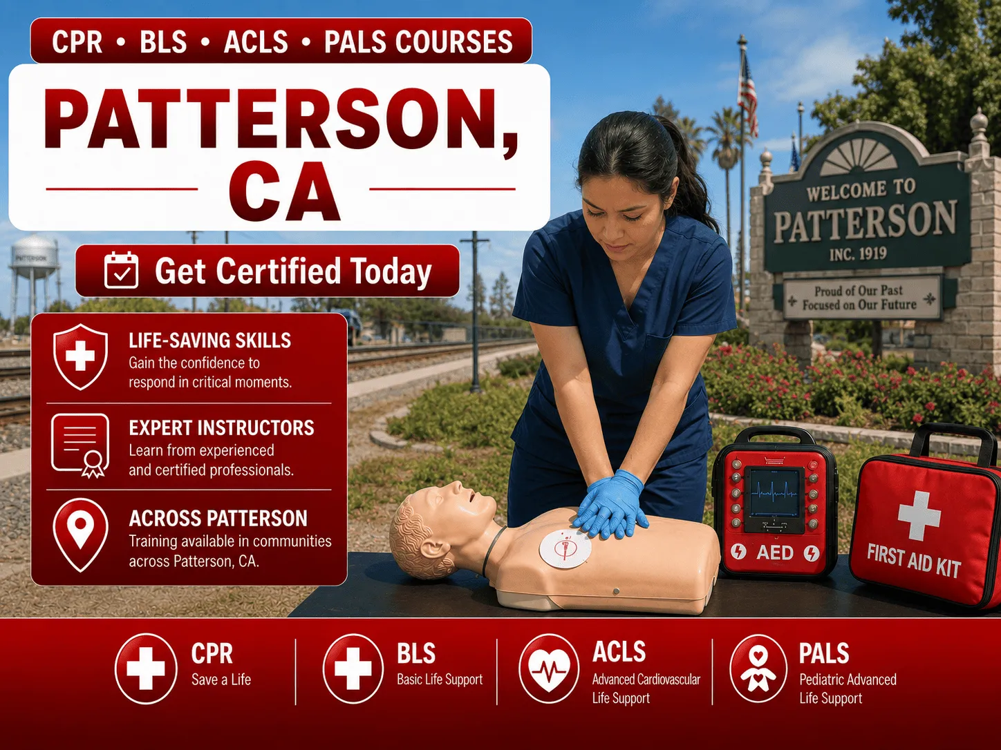 CPR, BLS, ACLS & PALS Certification Courses Near Patterson, CA