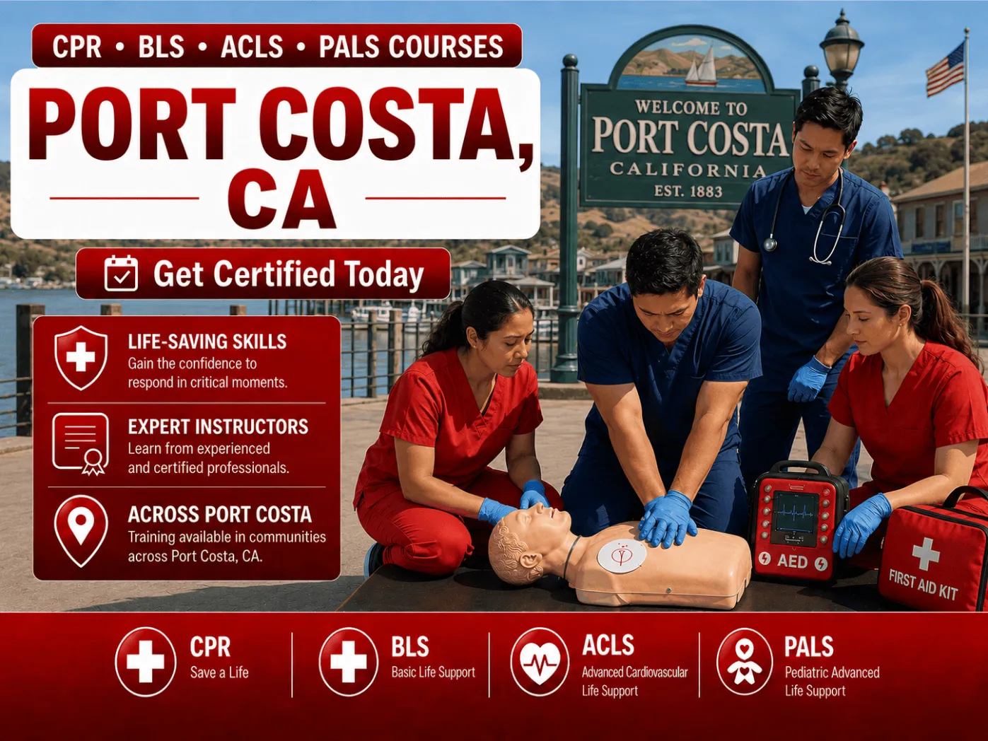 cpr bls certification courses in port costa ca